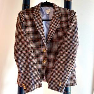 J.CREW Schoolboy Herringbone Wool-Blend Blazer SZ 8